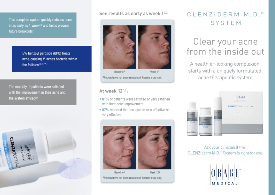 OBAGI CLENZIderm Brochure